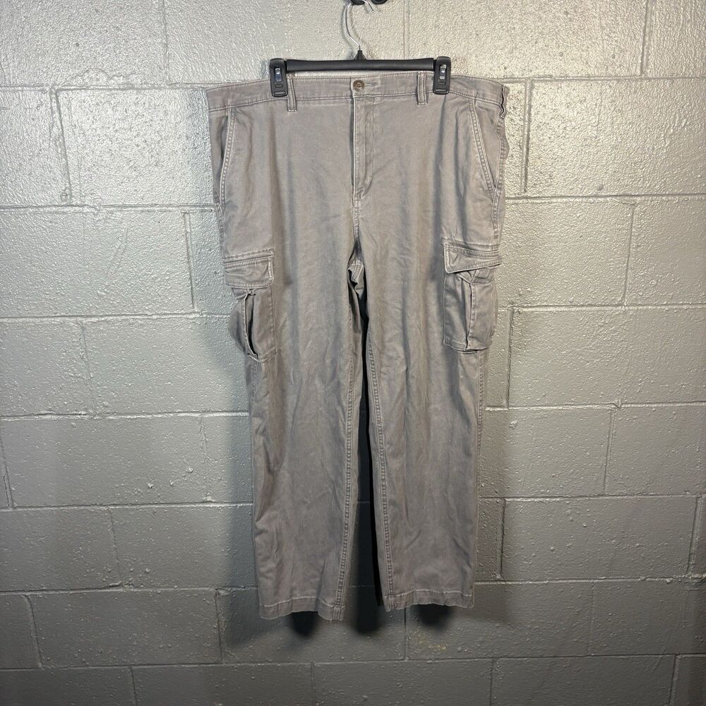 Sonoma Flexwear Cargo Pants Men's 42x30 Gray Stretch Utility Casual Hiking